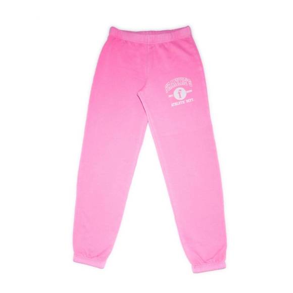 NEW FIREHOUSE girl's puff varsity sweatpants in neon pink - Picture 1 of 2